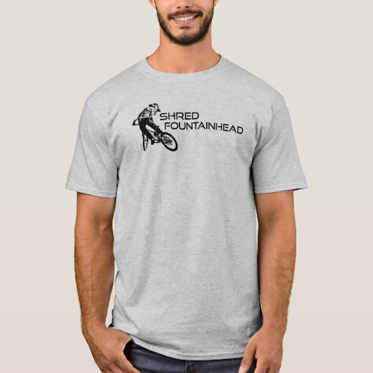 Shred Fountainhead Virginia Mountain Biking T-shirt (Voorkant)
