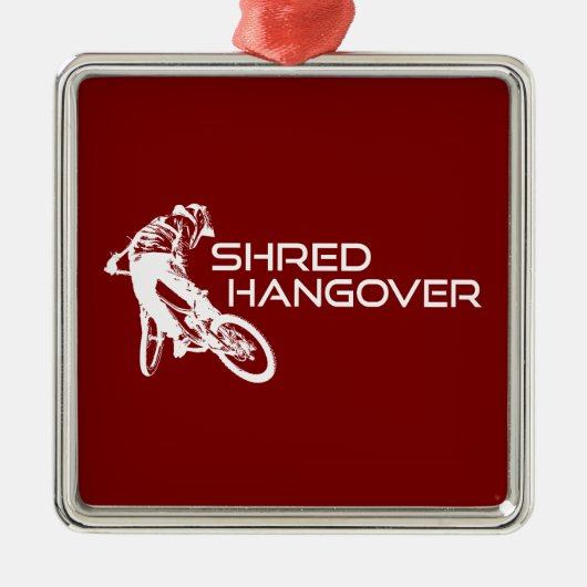 Shred Hangover Arizona Mountain Biking Metalen Ornament (Voorkant)