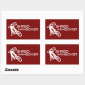 Shred Hangover Arizona Mountain Biking Rechthoekige Sticker (Vel)