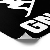 Shred het Gnar Snowboarding Beest Poster (Hoek)