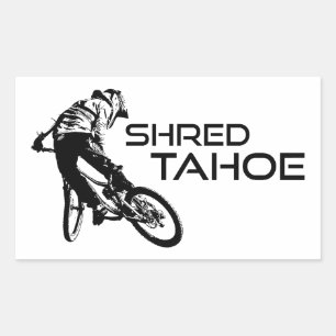 Shred Lake Tahoe mountainbiken Rechthoekige Sticker