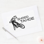 Shred Lake Tahoe mountainbiken Rechthoekige Sticker (Envelop)