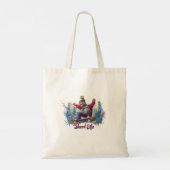 Shred Life - Cool Skateboarding Gnome Tote Bag (Achterkant)