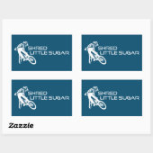 Shred Little Sugar Arkansas Mountain Biking Rechthoekige Sticker (Vel)