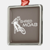 Shred Moab Mountain Biking Metalen Ornament (Links)