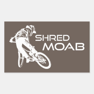 Shred Moab Mountain Biking Rechthoekige Sticker