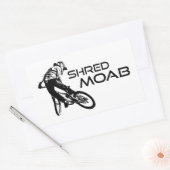 Shred Moab Mountain Biking Rechthoekige Sticker (Envelop)