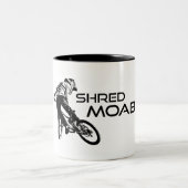 Shred Moab Mountain Biking Tweekleurige Koffiemok (Center)