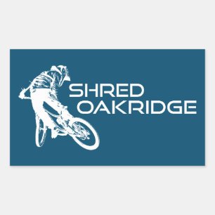 Shred Oakridge Oregon Mountainbiken Rechthoekige Sticker