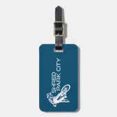 Shred Park City Utah Mountainbiken Bagagelabel (Voorkant verticaal)