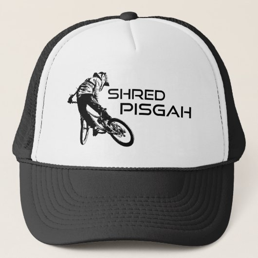 Shred Pisgah North Carolina Mountainbike Trucker Pet (Voorkant)