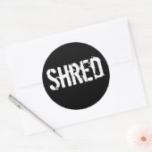 Shred Ronde Sticker (Envelop)