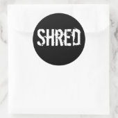 Shred Ronde Sticker (Tas)