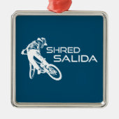 Shred Salida Colorado Mountainbike Metalen Ornament (Voorkant)