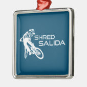 Shred Salida Colorado Mountainbike Metalen Ornament (Links)