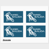 Shred Salida Colorado Mountainbike Rechthoekige Sticker (Vel)