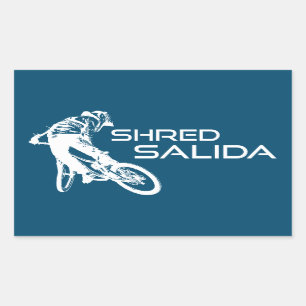 Shred Salida Colorado Mountainbike Rechthoekige Sticker