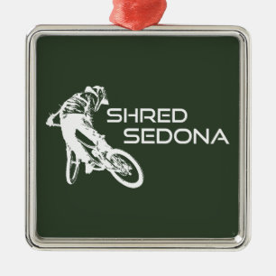 Shred Sedona Arizona Mountainbike Metalen Ornament