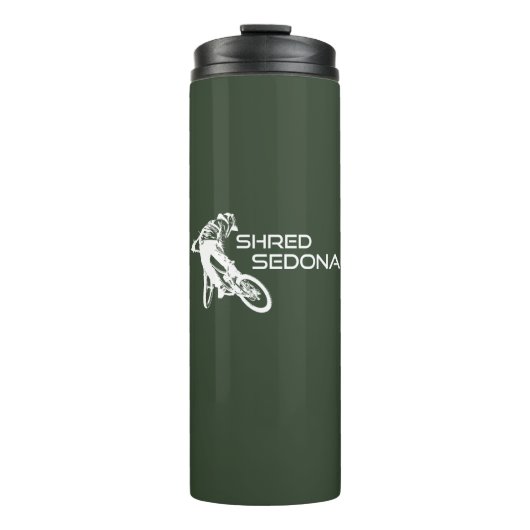 Shred Sedona Arizona Mountainbike Thermosbeker (Voorkant)