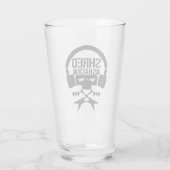 Shred Shack "Bullet Club Parody" Pint Glass Glas (Achterkant)