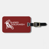 Shred Squamish Mountain Biking Bagagelabel (Voorkant horizontaal)