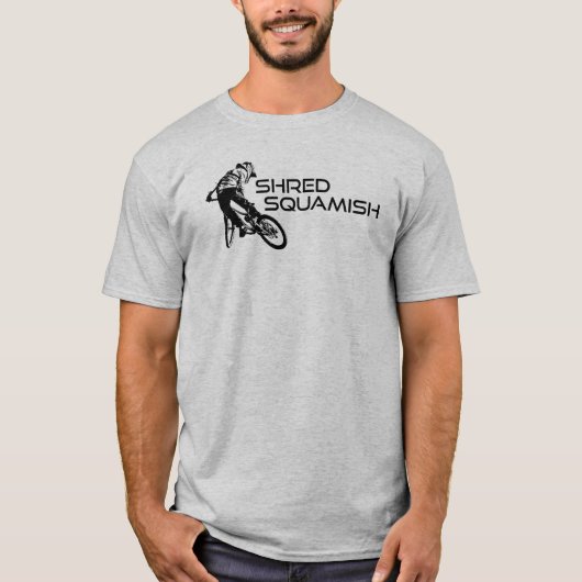 Shred Squamish Mountain Biking T-shirt (Voorkant)