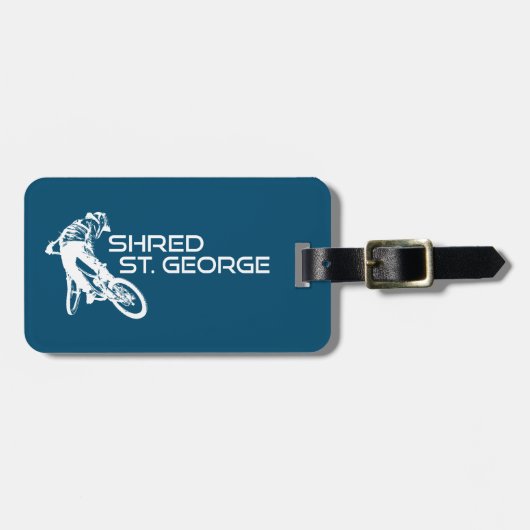 Shred St. George Utah Mountainbiken Bagagelabel (Voorkant horizontaal)