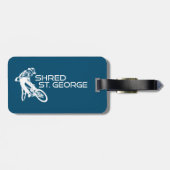 Shred St. George Utah Mountainbiken Bagagelabel (Achterkant horizontaal)