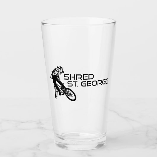 Shred St. George Utah Mountainbiken Glas (Voorkant)