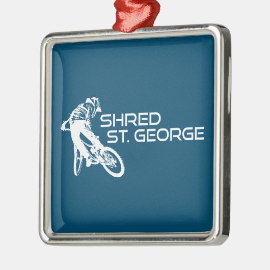 Shred St. George Utah Mountainbiken Metalen Ornament (Links)