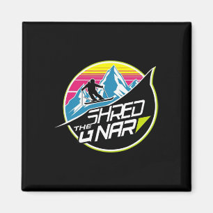Shred The Gnar Skiën Freestyle Diamond Winter Sp Magneet