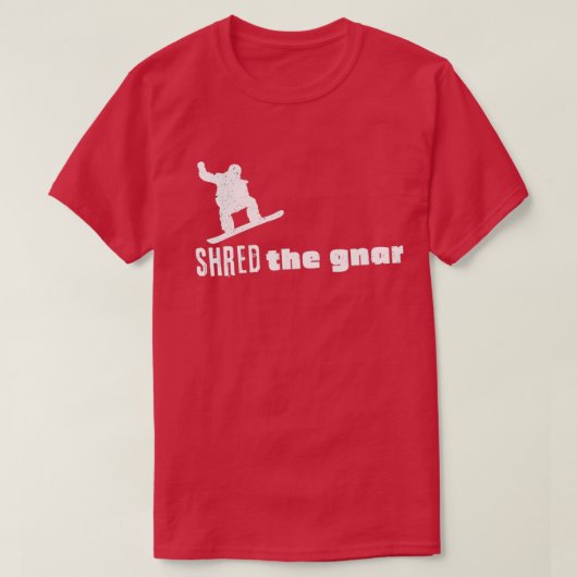 Shred the Gnar T-shirt (Design voorkant)