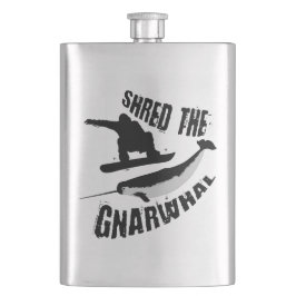 Shred The Gnarwhal Flacon