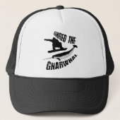 Shred The Gnarwhal Trucker Pet (Voorkant)