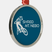 Shred The Mt. Nebo Trail Bentonville Metalen Ornament (Rechts)