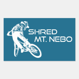 Shred The Mt. Nebo Trail Bentonville Rechthoekige Sticker