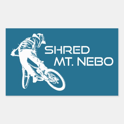 Shred The Mt. Nebo Trail Bentonville Rechthoekige Sticker (Voorkant)