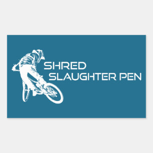 Shred The Slaughter Pen Trail Bentonville Rechthoekige Sticker