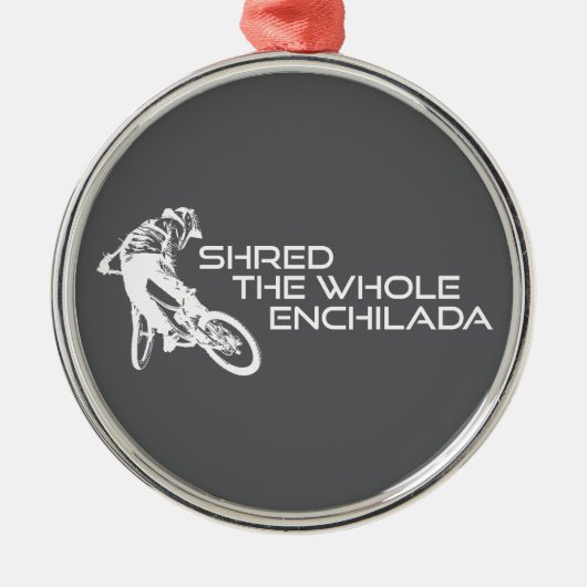 Shred The Whole Enchilada Moab Utah Metalen Ornament (Voorkant)