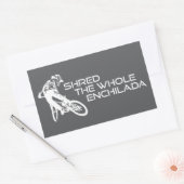 Shred The Whole Enchilada Moab Utah Rechthoekige Sticker (Envelop)