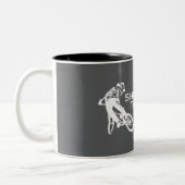 Shred The Whole Enchilada Moab Utah Tweekleurige Koffiemok (Links)