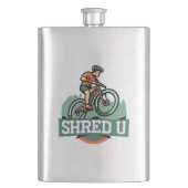 Shred University mountainbiken Flacon (Voorkant)