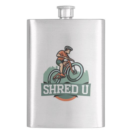Shred University mountainbiken Flacon (Voorkant)
