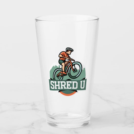 Shred University mountainbiken Glas (Voorkant)