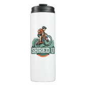 Shred University mountainbiken Thermosbeker (Voorkant)