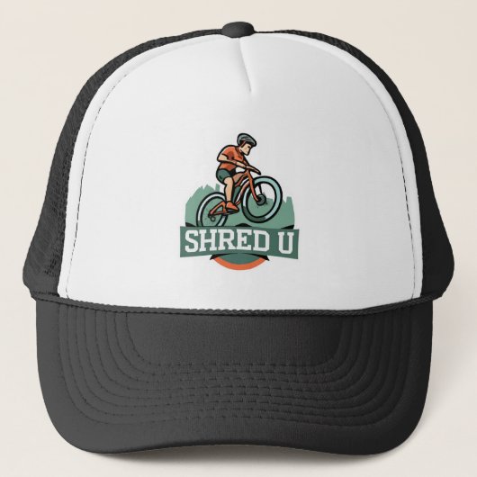 Shred University mountainbiken Trucker Pet (Voorkant)
