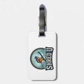 Shred University Skiën Bagagelabel (Achterkant verticaal)