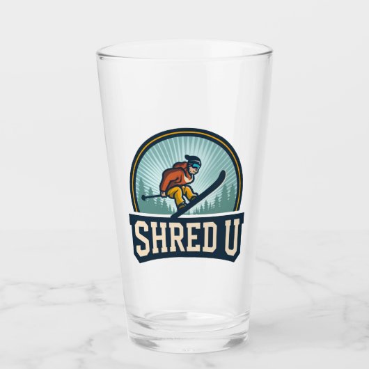 Shred University Skiën Glas (Voorkant)