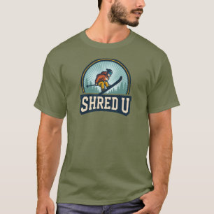 Shred University Skiën T-shirt
