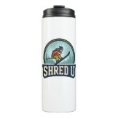 Shred University Skiën Thermosbeker (Voorkant)